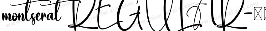 montserat REGULAR字体转换